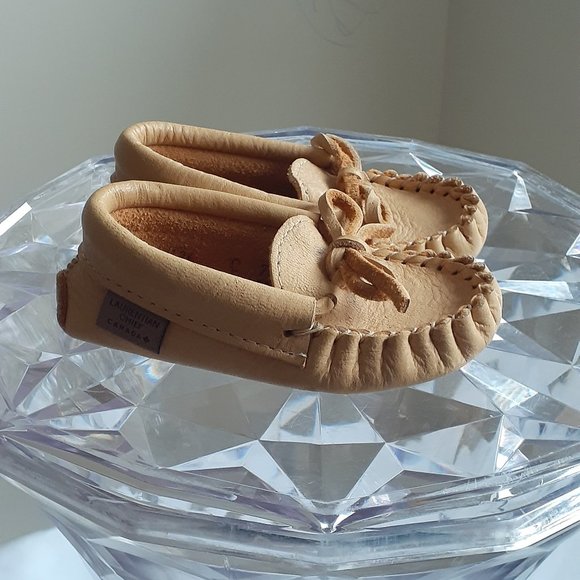 Baby leather moccasins - money earned will be donated to Native mom & baby - Picture 2 of 8